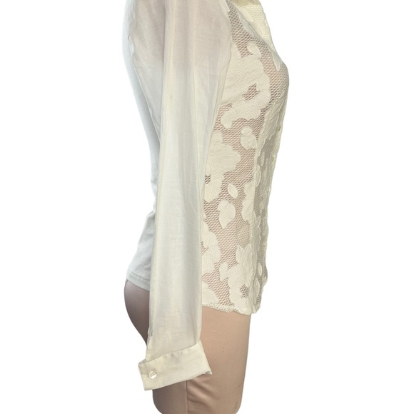 Anne Fontaine Ermine blouse NWT in moon white. Size 36 (equivalent to 0/2) - Picture 12 of 16